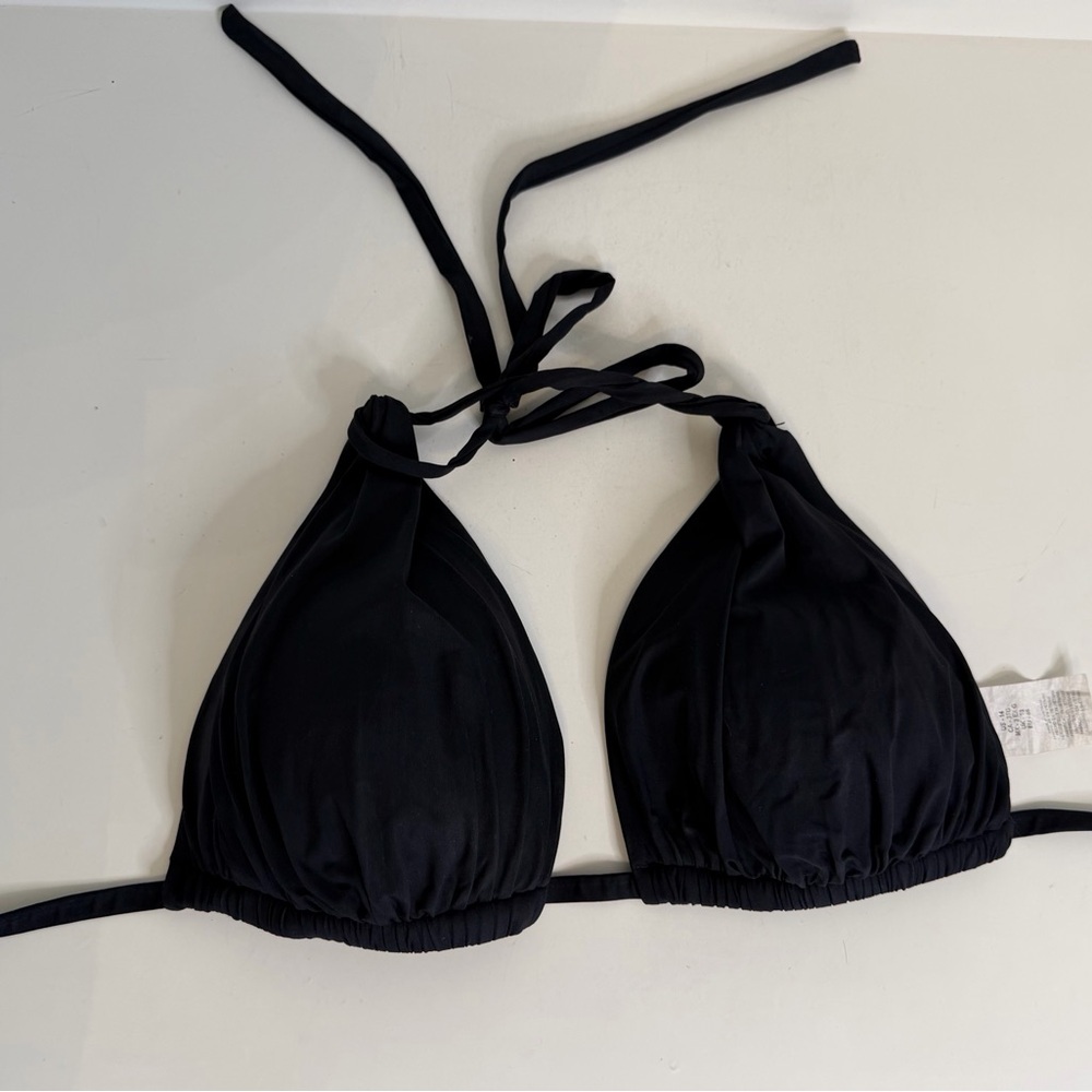 La Blanca island goddess Black Triangle Bikini Top